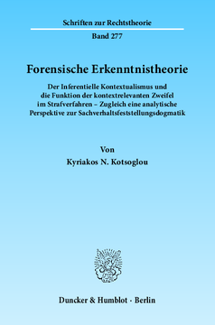 Forensische Erkenntnistheorie Forensische Erkenntnistheorie