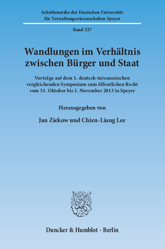 Wandlungen im Verhältnis zwischen Bürger und Staat Wandlungen im Verhältnis zwischen Bürger und Staat