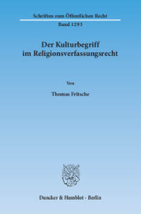 Der Kulturbegriff im Religionsverfassungsrecht