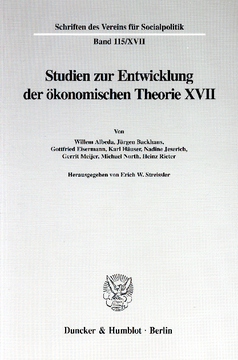 Die Umsetzung wirtschaftspolitischer Grundkonzeptionen in die kontinentaleuropäische Praxis des 19. und 20. Jahrhunderts, II. Teil Die Umsetzung wirtschaftspolitischer Grundkonzeptionen in die kontinentaleuropäische Praxis des 19. und 20. Jahrhunderts, II. Teil