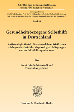 Gesundheitsbezogene Selbsthilfe in Deutschland Gesundheitsbezogene Selbsthilfe in Deutschland
