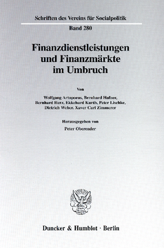 Finanzdienstleistungen und Finanzmärkte im Umbruch Finanzdienstleistungen und Finanzmärkte im Umbruch