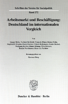 Arbeitsmarkt und Beschäftigung: Deutschland im internationalen Vergleich Arbeitsmarkt und Beschäftigung: Deutschland im internationalen Vergleich