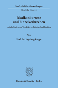 Idealkonkurrenz und Einzelverbrechen