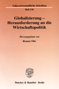 Globalisierung - Herausforderung an die Wirtschaftspolitik