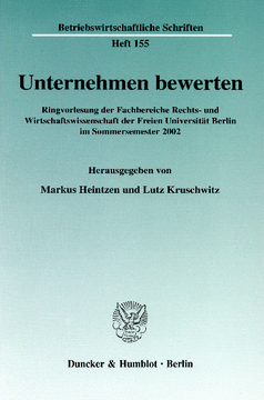 Unternehmen bewerten Unternehmen bewerten