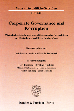 Corporate Governance und Korruption Corporate Governance und Korruption