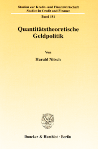 Quantitätstheoretische Geldpolitik