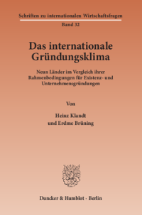 Das Internationale Gründungsklima