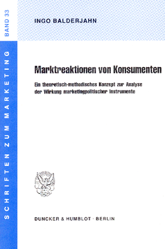 Marktreaktionen von Konsumenten Marktreaktionen von Konsumenten