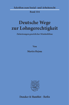 Deutsche Wege zur Lohngerechtigkeit Deutsche Wege zur Lohngerechtigkeit