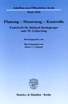 Planung – Steuerung – Kontrolle Planung – Steuerung – Kontrolle