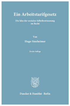 Ein Arbeitstarifgesetz Ein Arbeitstarifgesetz