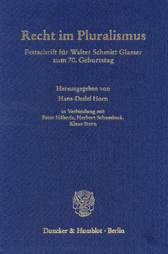 Recht im Pluralismus Recht im Pluralismus