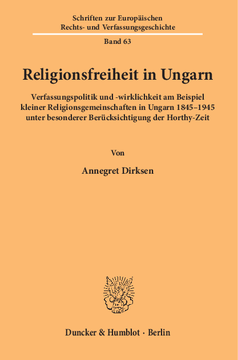 Religionsfreiheit in Ungarn Religionsfreiheit in Ungarn