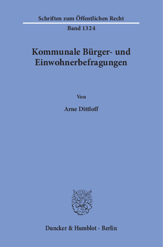 Kommunale Bürger- und Einwohnerbefragungen Kommunale Bürger- und Einwohnerbefragungen