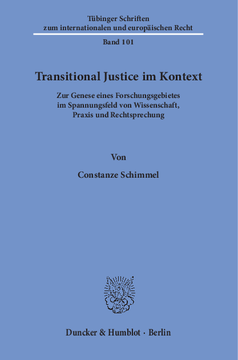 Transitional Justice im Kontext Transitional Justice im Kontext