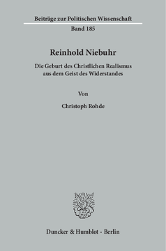Reinhold Niebuhr Reinhold Niebuhr