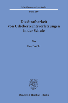 Die Strafbarkeit von Urheberrechtsverletzungen in der Schule Die Strafbarkeit von Urheberrechtsverletzungen in der Schule