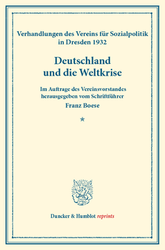 Deutschland und die Weltkrise