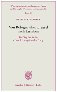 Von Bologna über Brüssel nach Lissabon Von Bologna über Brüssel nach Lissabon