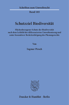 Schutzziel Biodiversität Schutzziel Biodiversität