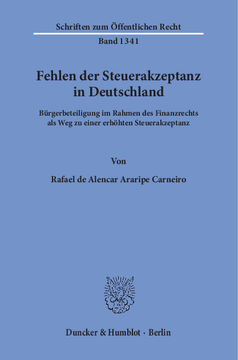 Fehlen der Steuerakzeptanz in Deutschland Fehlen der Steuerakzeptanz in Deutschland