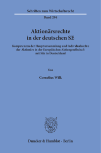 Aktionärsrechte in der deutschen SE