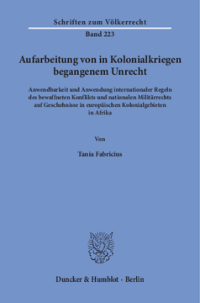 Aufarbeitung von in Kolonialkriegen begangenem Unrecht