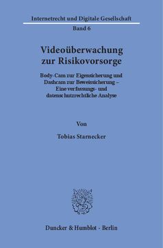 Videoüberwachung zur Risikovorsorge Videoüberwachung zur Risikovorsorge