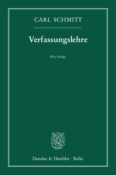 Verfassungslehre Verfassungslehre