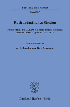 Rechtsstaatliches Strafen Rechtsstaatliches Strafen