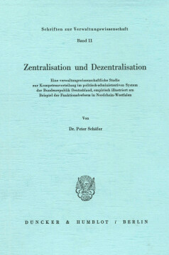 Zentralisation und Dezentralisation Zentralisation und Dezentralisation