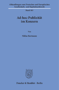 Ad-hoc-Publizität im Konzern