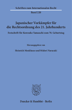 Japanischer Vorkämpfer für die Rechtsordnung des 21. Jahrhunderts Japanischer Vorkämpfer für die Rechtsordnung des 21. Jahrhunderts