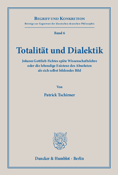 Totalität und Dialektik Totalität und Dialektik