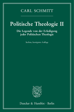 Politische Theologie II Politische Theologie II
