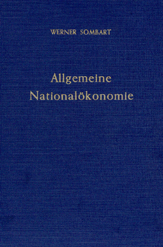 Allgemeine Nationalökonomie Allgemeine Nationalökonomie