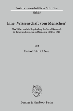Eine »Wissenschaft vom Menschen« Eine »Wissenschaft vom Menschen«