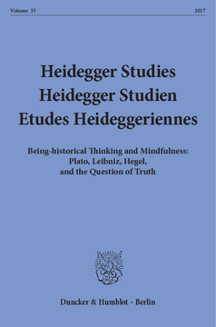 Heidegger Studies / Heidegger Studien / Etudes Heideggeriennes Heidegger Studies / Heidegger Studien / Etudes Heideggeriennes