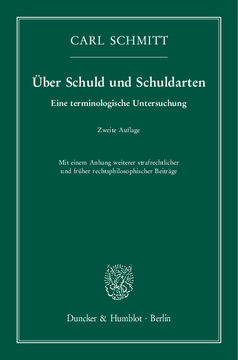 Über Schuld und Schuldarten Über Schuld und Schuldarten