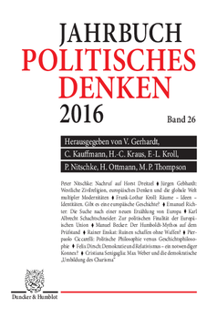 Politisches Denken. Jahrbuch 2016 Politisches Denken. Jahrbuch 2016