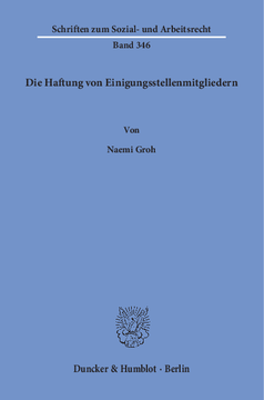 Die Haftung von Einigungsstellenmitgliedern Die Haftung von Einigungsstellenmitgliedern