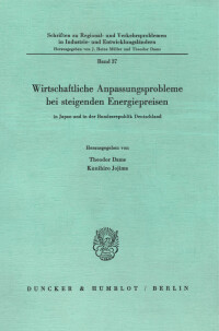 Wirtschaftliche Anpassungsprobleme bei steigenden Energiepreisen