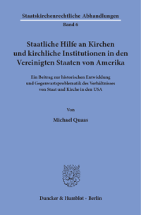 Staatliche Hilfe an Kirchen und kirchliche Institutionen in den Vereinigten Staaten von Amerika