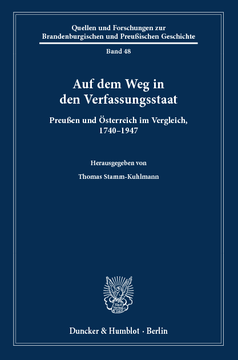 Auf dem Weg in den Verfassungsstaat Auf dem Weg in den Verfassungsstaat