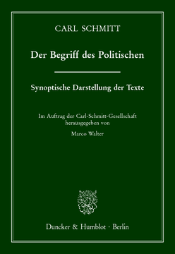 Der Begriff des Politischen Der Begriff des Politischen