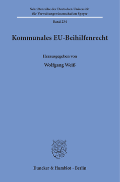 Kommunales EU-Beihilfenrecht Kommunales EU-Beihilfenrecht
