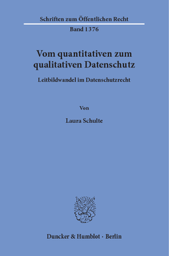 Vom quantitativen zum qualitativen Datenschutz Vom quantitativen zum qualitativen Datenschutz