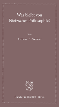 Was bleibt von Nietzsches Philosophie? Was bleibt von Nietzsches Philosophie?